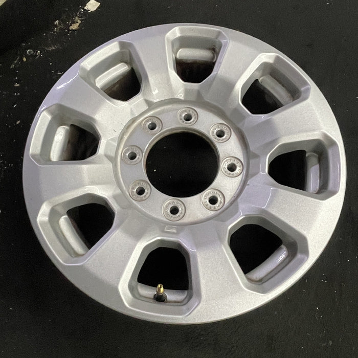 18" FORD F250SD PICKUP 23-24 18x8, aluminum, 8 spoke, flared spoke Original OEM - Side Profile