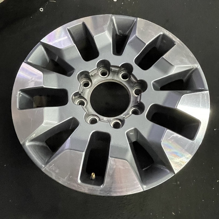 20" SILVERADO 2500 PICKUP 21-23 20x8.5 10 spoke machined gray opt Q86 dark gray - View 7