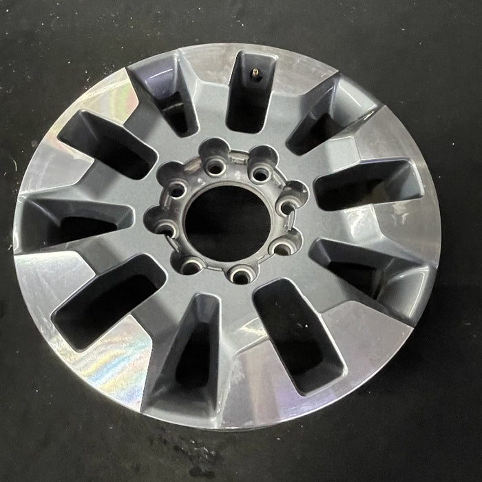 20" SILVERADO 2500 PICKUP 21-23 20x8.5 10 spoke machined gray opt Q86 dark gray - View 8
