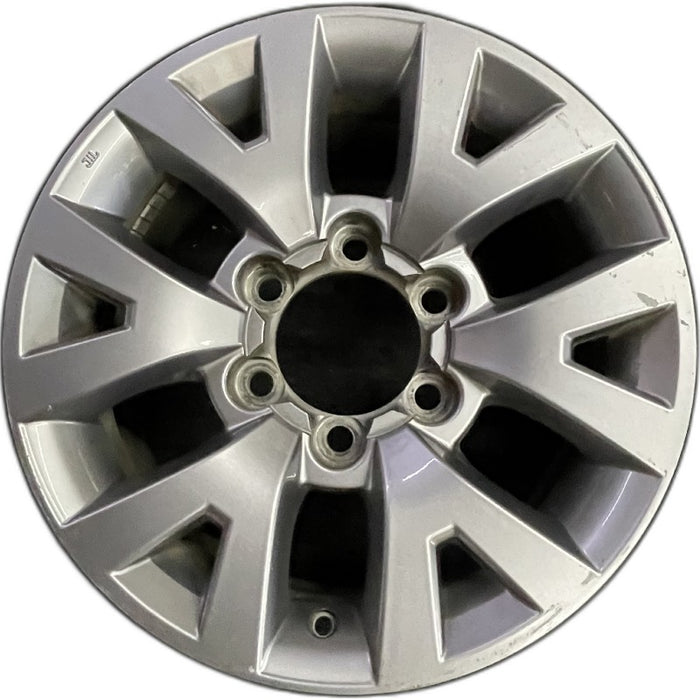 16" TACOMA 16 16x7 alloy 6 spoke V spoke silver Original OEM Wheel Rim - Front View