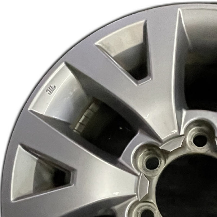 16" TACOMA 16 16x7 alloy 6 spoke V spoke silver Original OEM Wheel Rim - Angle View