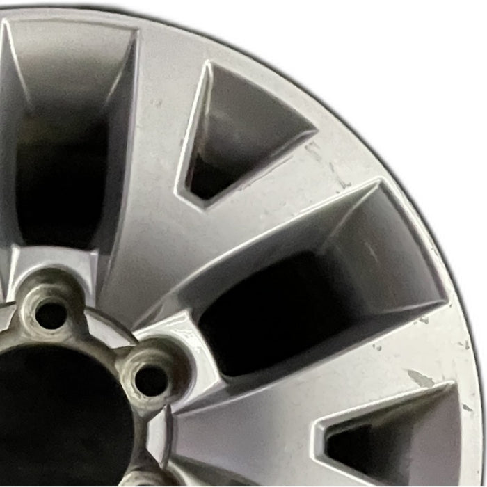 16" TACOMA 16 16x7 alloy 6 spoke V spoke silver Original OEM Wheel Rim - Side Profile