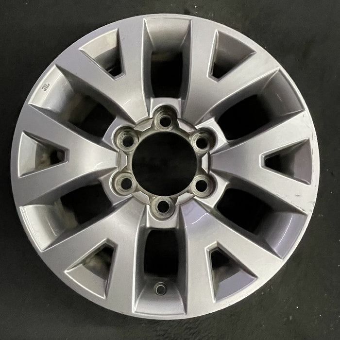 16" TACOMA 16 16x7 alloy 6 spoke V spoke silver Original OEM Wheel Rim - Front View