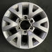 16" TACOMA 16 16x7 alloy 6 spoke V spoke silver Original OEM Wheel Rim - Front View