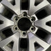 16" TACOMA 16 16x7 alloy 6 spoke V spoke silver Original OEM Wheel Rim - Angle View
