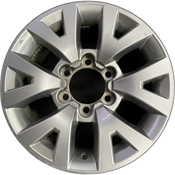 16" TACOMA 16 16x7 alloy 6 spoke V spoke silver Original OEM Wheel Rim - Front View