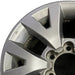16" TACOMA 16 16x7 alloy 6 spoke V spoke silver Original OEM Wheel Rim - Angle View
