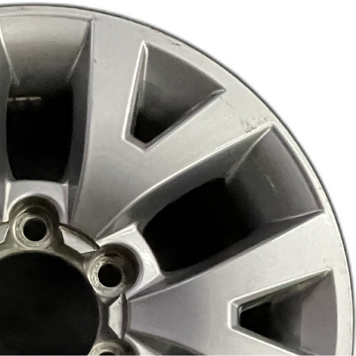 16" TACOMA 16 16x7 alloy 6 spoke V spoke silver Original OEM Wheel Rim - Side Profile