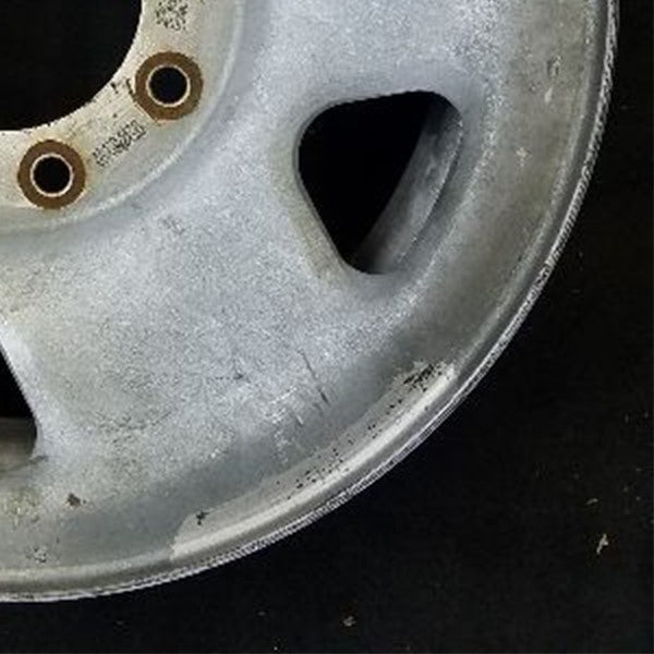 17" FORD F250SD PICKUP 05-07 17x7.5 SRW 5 spoke steel argent Original OEM Wheel - Back View