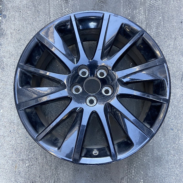 19" HIGHLANDER 19 19x7.5 alloy 12 spoke black Original OEM Wheel Rim - Front View