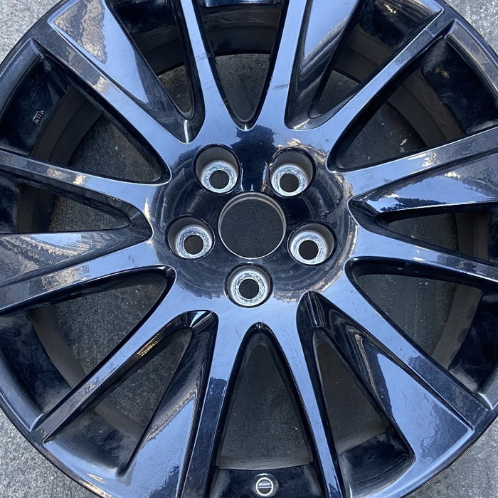 19" HIGHLANDER 19 19x7.5 alloy 12 spoke black Original OEM Wheel Rim - Angle View