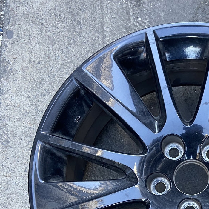 19" HIGHLANDER 19 19x7.5 alloy 12 spoke black Original OEM Wheel Rim - Side Profile