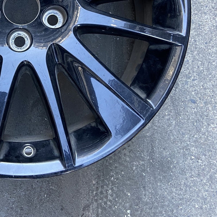 19" HIGHLANDER 19 19x7.5 alloy 12 spoke black Original OEM Wheel Rim - Back View
