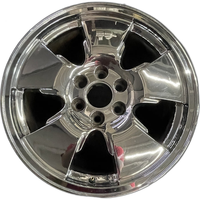 20" SIERRA 1500 PICKUP 06 20x8.5, chrome, 5 spoke, w/opt QR9 Original OEM Wheel - Front View