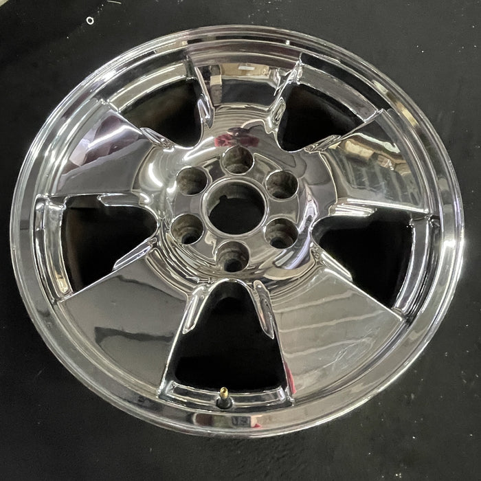 20" SIERRA 1500 PICKUP 06 20x8.5, chrome, 5 spoke, w/opt QR9 Original OEM Wheel - Side Profile