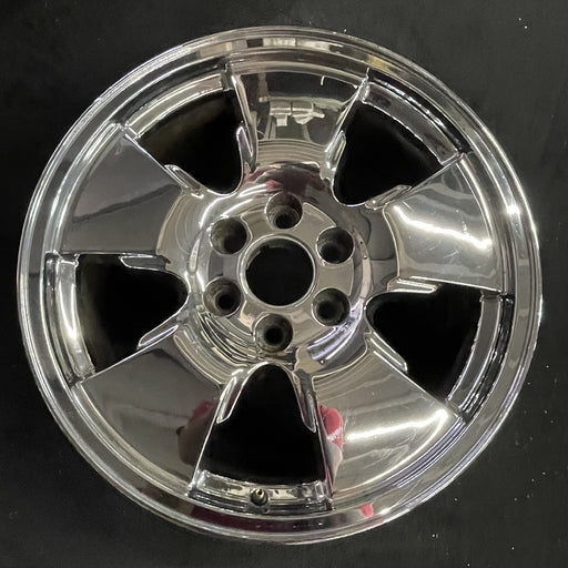 20" SIERRA 1500 PICKUP 06 20x8.5, chrome, 5 spoke, w/opt QR9 Original OEM Wheel - Angle View