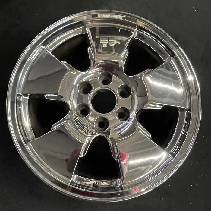 20" SIERRA 1500 PICKUP 06 20x8.5, chrome, 5 spoke, w/opt QR9 Original OEM Wheel - Angle View