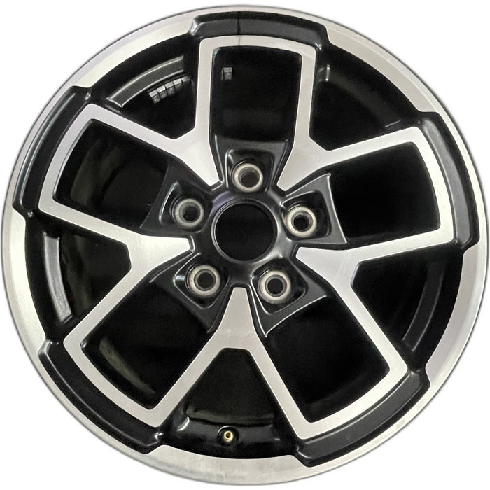 17" GLADIATOR 24 , aluminum, open spoke, machined face with black pockets - Front View