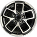 17" GLADIATOR 24 , aluminum, open spoke, machined face with black pockets - Front View