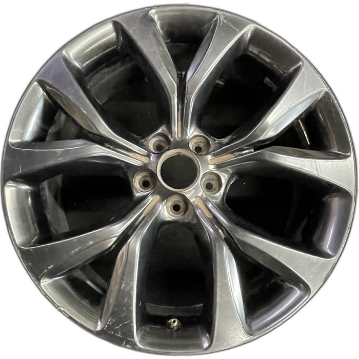 19" 200 15-17 , alloy, 19x8, fully black Original OEM Wheel Rim - Front View