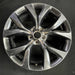 19" 200 15-17 , alloy, 19x8, fully black Original OEM Wheel Rim - Angle View
