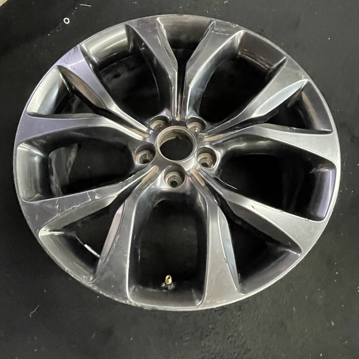 19" 200 15-17 , alloy, 19x8, fully black Original OEM Wheel Rim - Side Profile