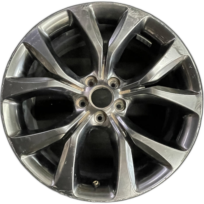 19" 200 15-17 , alloy, 19x8, fully black Original OEM Wheel Rim - Front View