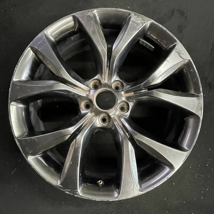19" 200 15-17 , alloy, 19x8, fully black Original OEM Wheel Rim - Angle View