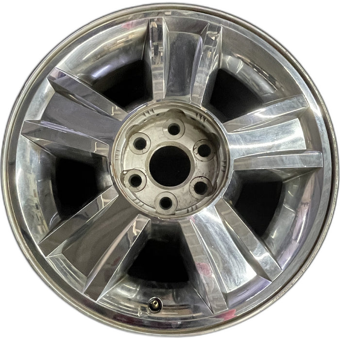 20" AVALANCHE 1500 09-10 20x8.5, 5 spoke, covered lug nuts, grooved spoke - Front View