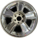 20" AVALANCHE 1500 09-10 20x8.5, 5 spoke, covered lug nuts, grooved spoke - Front View