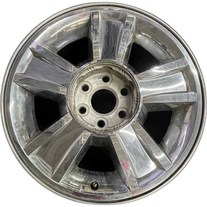 20" AVALANCHE 1500 09-10 20x8.5, 5 spoke, covered lug nuts, grooved spoke - Front View