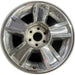 20" AVALANCHE 1500 09-10 20x8.5, 5 spoke, covered lug nuts, grooved spoke - Front View