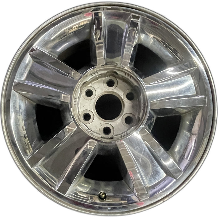 20" AVALANCHE 1500 09-10 20x8.5, 5 spoke, covered lug nuts, grooved spoke - Front View