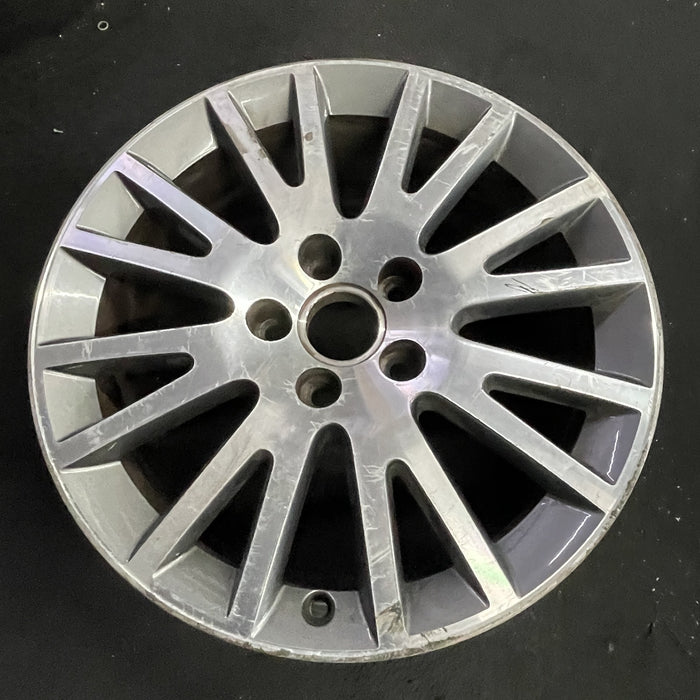 17" AUDI A4 05-09 17x7.5 , 16 spoke Original OEM Wheel Rim - Side Profile