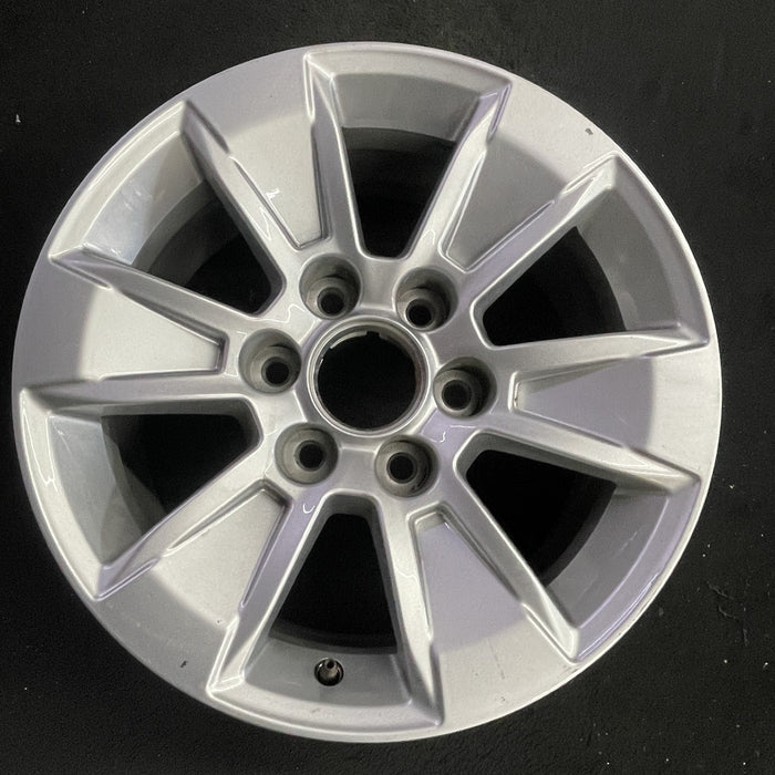17" SIERRA 1500 PICKUP 19 , 17x8, alloy Original OEM Wheel Rim - Angle View
