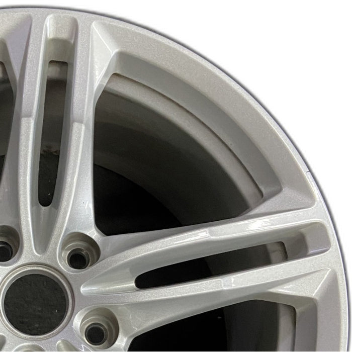 19" CORVETTE 16-17 rear, 19x10, silver Original OEM Wheel Rim - Side Profile