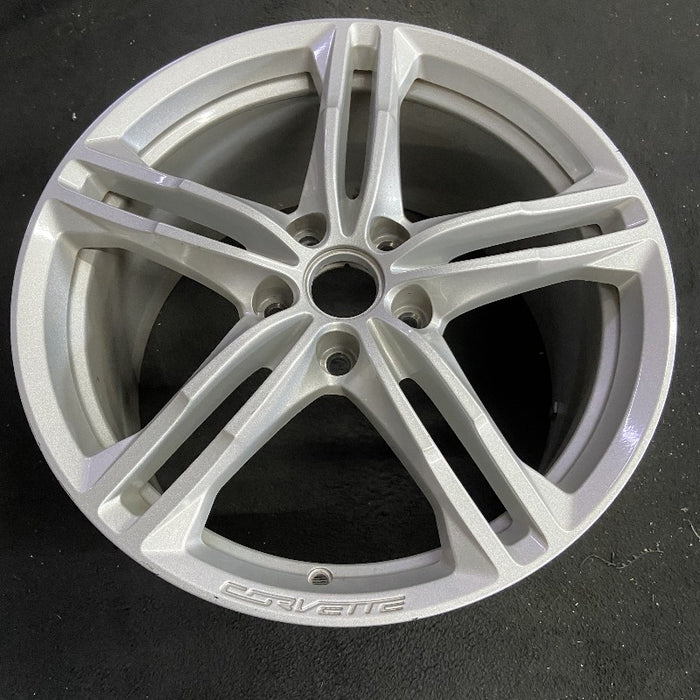 19" CORVETTE 16-17 rear, 19x10, silver Original OEM Wheel Rim - View 7