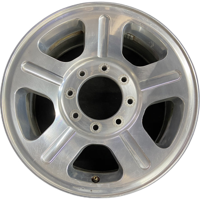 18" FORD F250SD PICKUP 05 18x8 , 5 spoke , aluminum Original OEM Wheel Rim - Front View