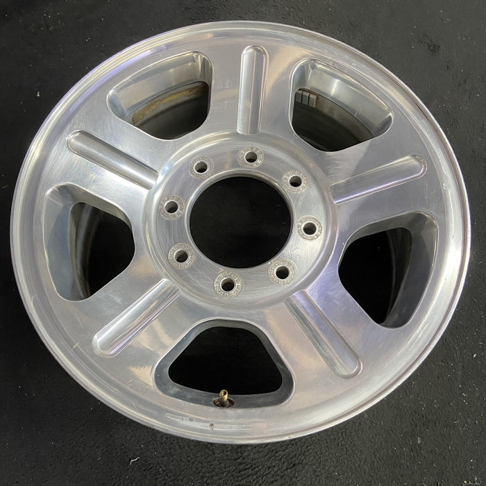 18" FORD F250SD PICKUP 05 18x8 , 5 spoke , aluminum Original OEM Wheel Rim - Side Profile