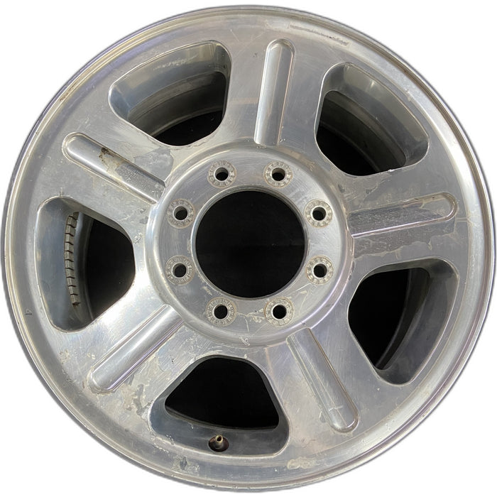 18" FORD F250SD PICKUP 05 18x8 , 5 spoke , aluminum Original OEM Wheel Rim - Front View