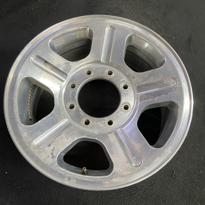 18" FORD F250SD PICKUP 05 18x8 , 5 spoke , aluminum Original OEM Wheel Rim - Side Profile
