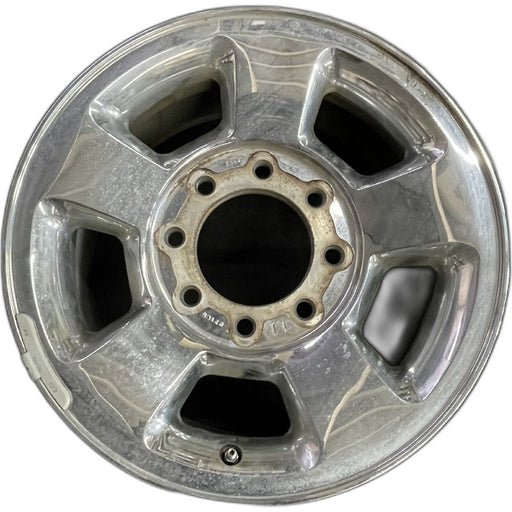 17" DODGE 1500 PICKUP 06 8 lug 17x8 aluminum chrome clad Original OEM Wheel Rim - Front View