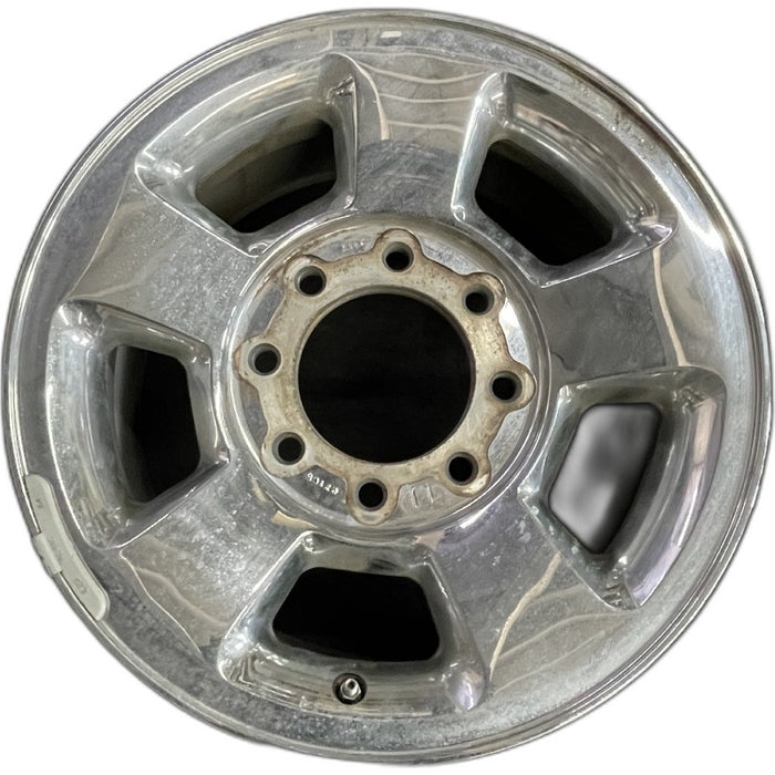 17" DODGE 1500 PICKUP 06 8 lug 17x8 aluminum chrome clad Original OEM Wheel Rim - Front View