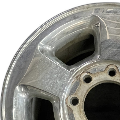 17" DODGE 1500 PICKUP 06 8 lug 17x8 aluminum chrome clad Original OEM Wheel Rim - Angle View