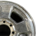 17" DODGE 1500 PICKUP 06 8 lug 17x8 aluminum chrome clad Original OEM Wheel Rim - Side Profile