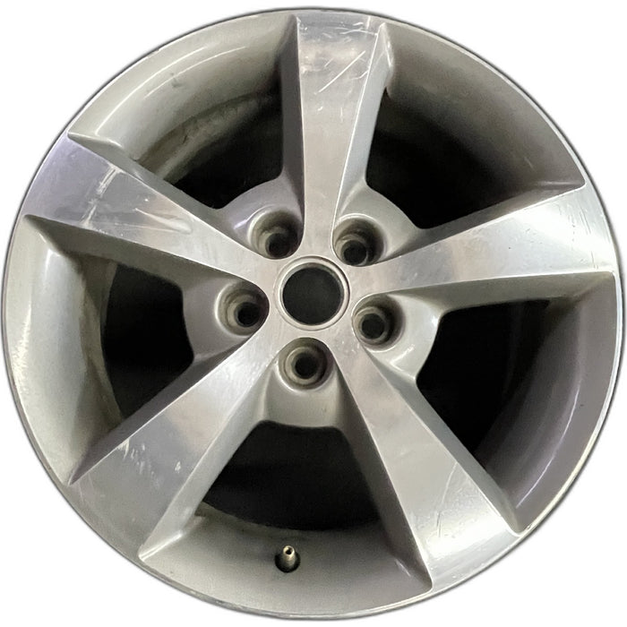 17" MALIBU 08 17x7, aluminum, 5 single spoke, machined finish Original OEM - Front View
