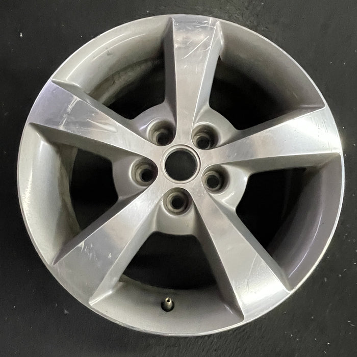17" MALIBU 08 17x7, aluminum, 5 single spoke, machined finish Original OEM - Angle View