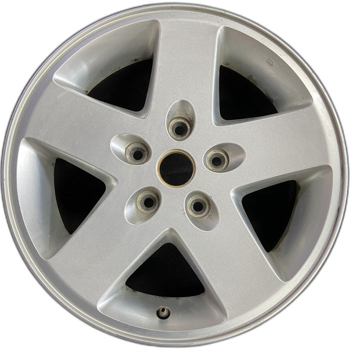 17" WRANGLER 07-08 17x7.5 silver Original OEM Wheel Rim - Front View