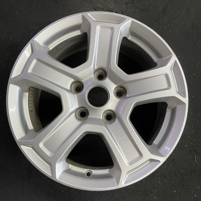17" WRANGLER 18 VIN X , 17x7.5, , aluminum, straight spoke, w/recessed outer - Angle View