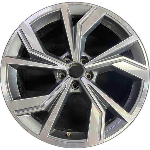 20" Q4 E-TRON 22 20x8, 10 spoke, bent spoke Original OEM Wheel Rim - Front View